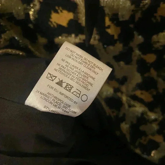 Hutch Anthropologie metallic leopard back tie top - Picture 5 of 7